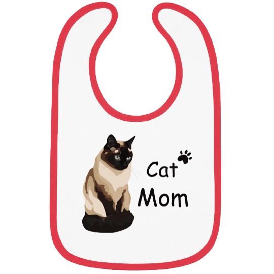 Cat mom Bibs