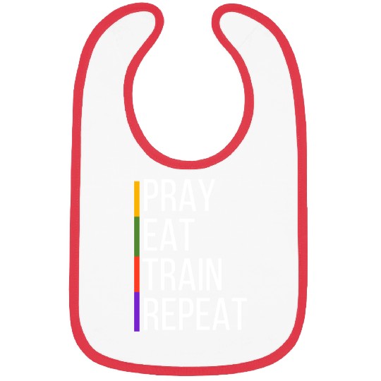 Pray Eat Train Repeat Bibs