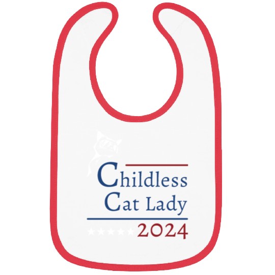 "Childless Cat Lady" Kamala Harris 2024 Bibs
