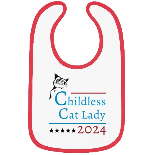 "Childless Cat Lady" Kamala Harris 2024 Bibs