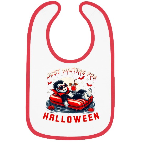 Just Waiting For Halloween Relax Summer Vampire Bibs