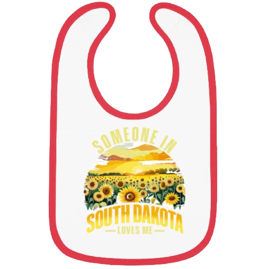 Someone In South Dakota Loves Me Bibs