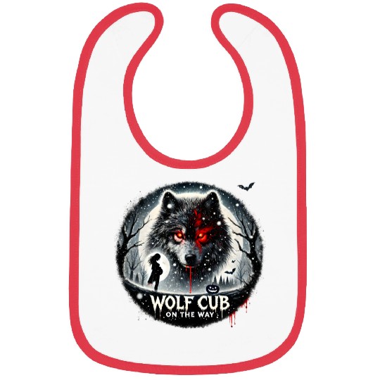 Wolf Cub on the Way Announcement Bibs