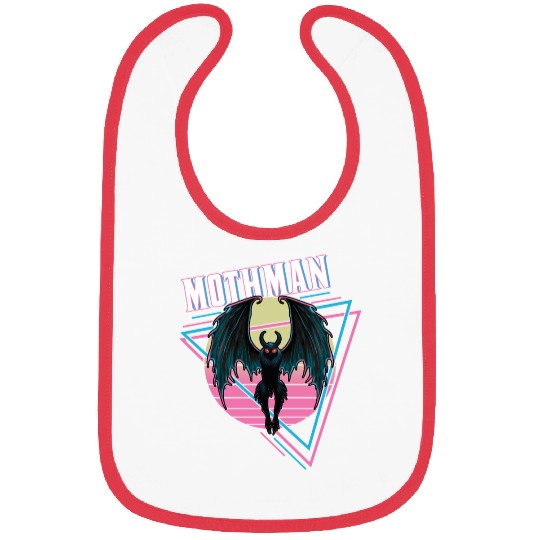Mothman Retro Vintage Monster Creepy Cryptid Bibs