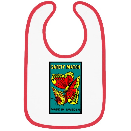 Swedish Safety Matches Butterflies Bibs