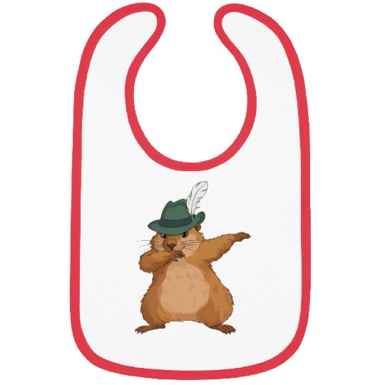 Groundhog Marmot for a Marmot lover groundhog fan Bibs