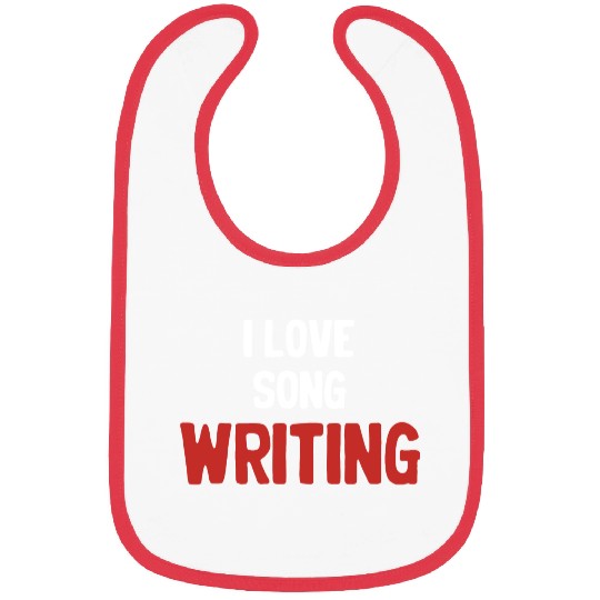 I Love Song Writing Writer Karaoke Guitarist Bibs