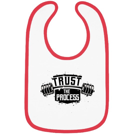Trust The Process Motivational Quote Gym Bibs