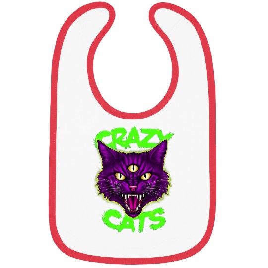 CRAZY CAT Bibs