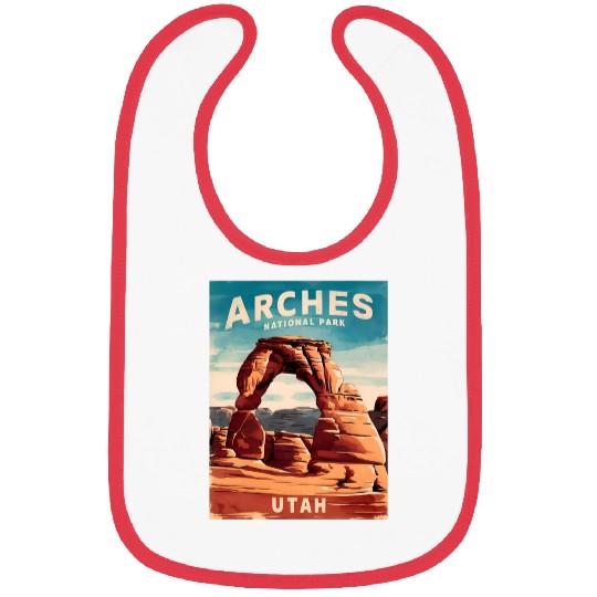 Vintage Travel Arches National Park Utah Landscape Bibs