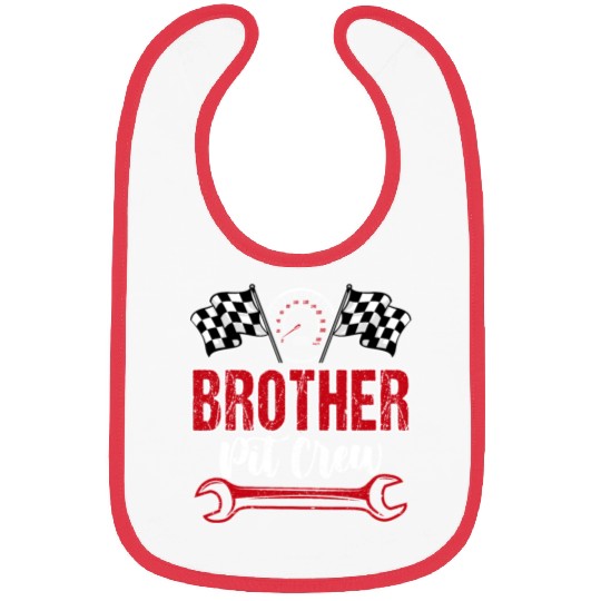 Race Car Birthday Racing Family Brother Pit Crew Bibs
