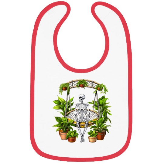 Skeleton Plants Lover Bibs