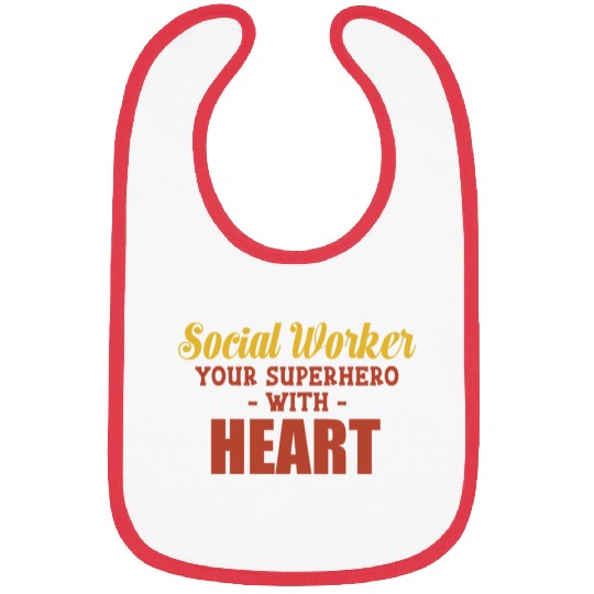 Social Worker Your Superhero With A Heart Psych Bibs