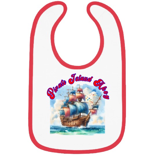 pirate island ahoy Bibs