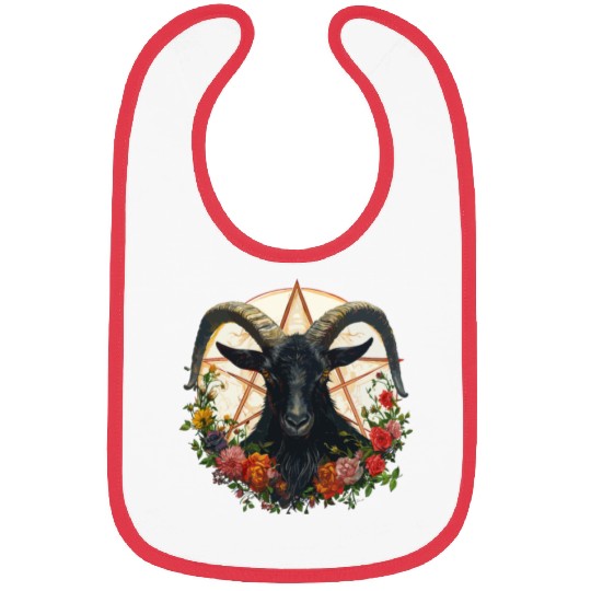 Goat Lucifer Occult Devil Satan For a Heavy Metal Bibs
