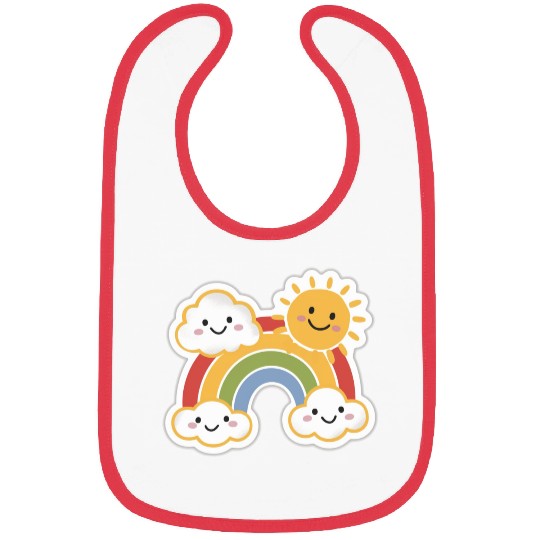 Rainbow Bright Bibs