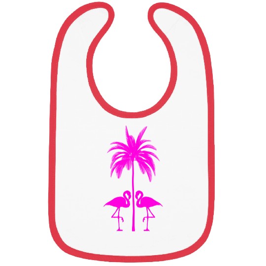 PINK FLAMINGO NATURE Bibs