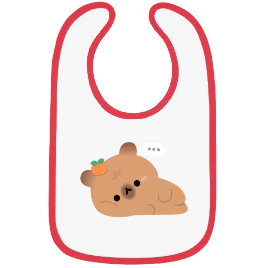 Tired Capybara Bibs
