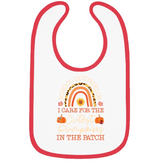 School Counselor Pumpkin Fall Bibs