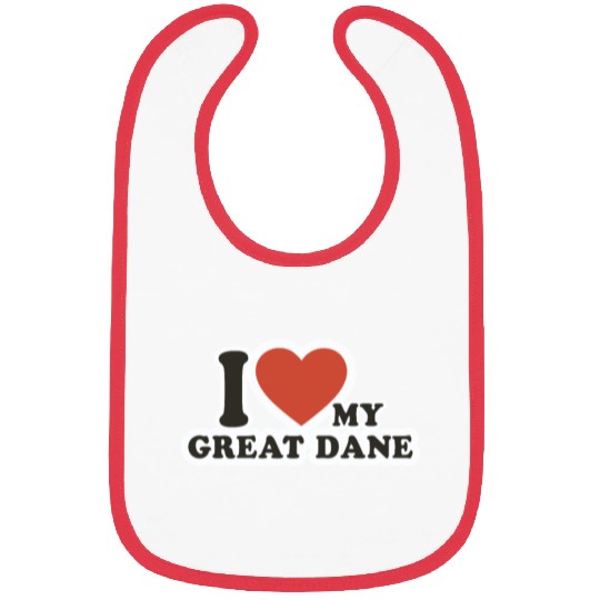 I-LOVE Pet Dog Dog-breed Great Dane Bibs