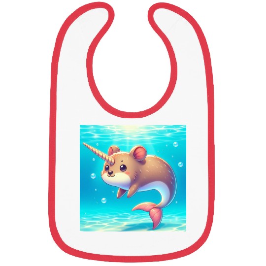 The narwhal-qoukka Bibs
