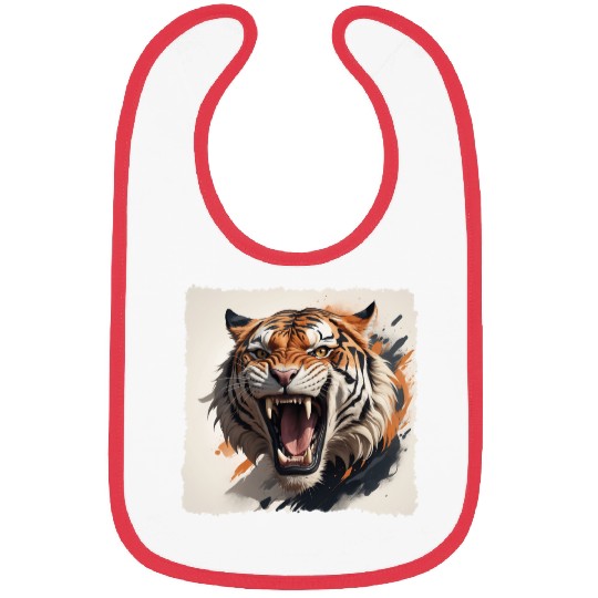 Don't Make a Roaring Tiger Angry Bibs