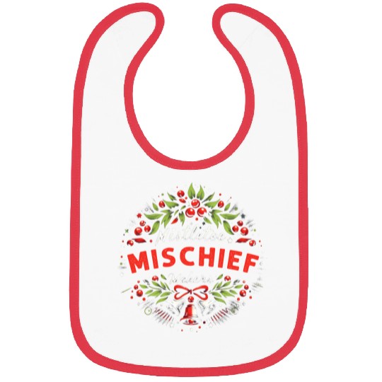 Mistletoe Mischief Makers Funny Matching Christmas Bibs