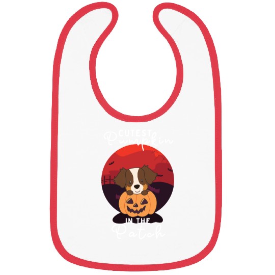 Australian Shepherd cutest pumpkin in the patch Bibs
