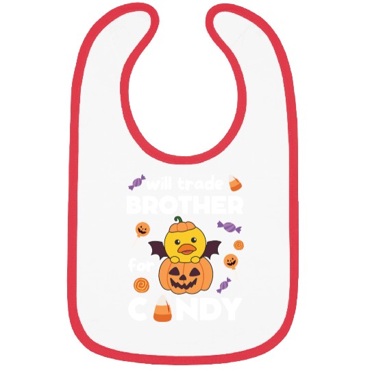 Duck Halloween Trade Brother For Candy Bibs