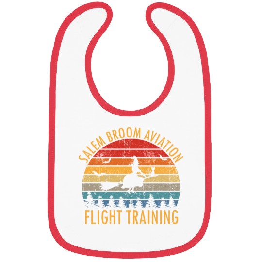 Womens Salem Broom Aviation Flight Halloween Bibs