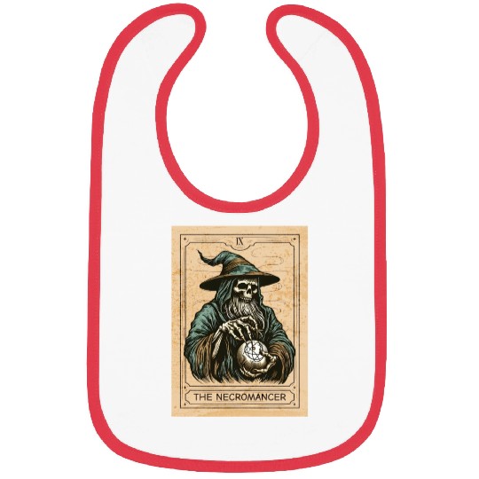 Necromancer - Spooky Necromancer Bones Necromancer Bibs