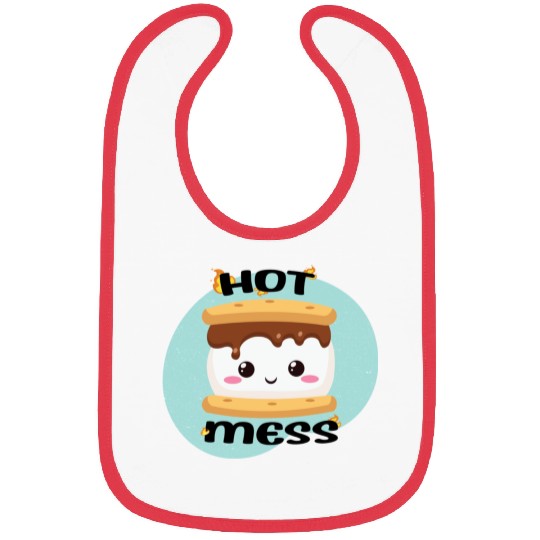 Hot Mess Kawaii S'more Meme Bibs