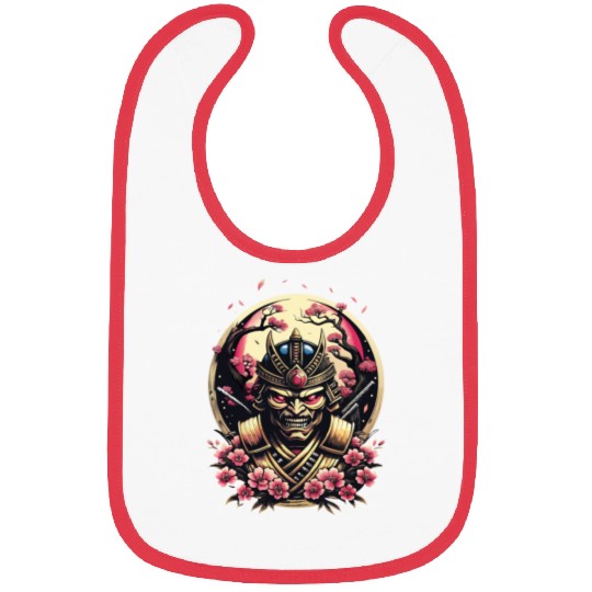 001 Samurai s Cherry Blossom Fall Bibs