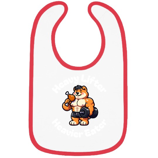 Chow Chow Dog Gym Food Cute Bibs