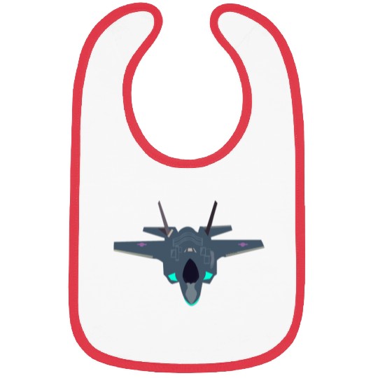 Stealthy F-35 Fighter Jet Design Bibs