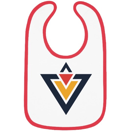 Triangles Design 3 Color Vector Bibs
