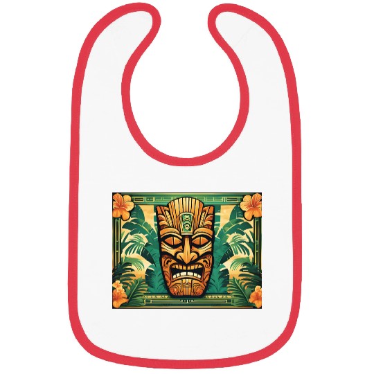 Tiki Art Deco Mask Bibs