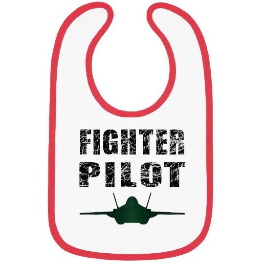 Fighter Pilot Art Illustration Design Bibs