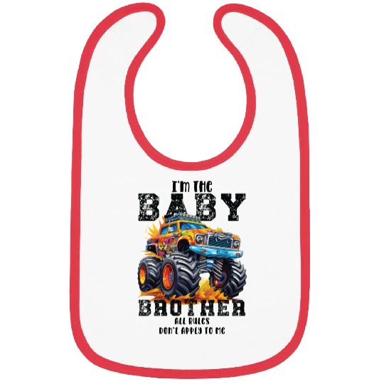 I'm The Baby Brother Family Reunion Mode Boys Trip Bibs
