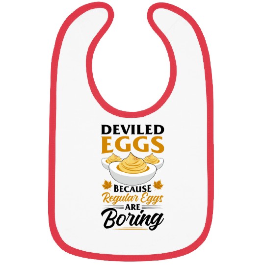 Funny Deviled Eggs Designs For Deviled Egg Lover Bibs