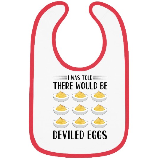 Funny Deviled Eggs Designs For Deviled Egg Lover Bibs