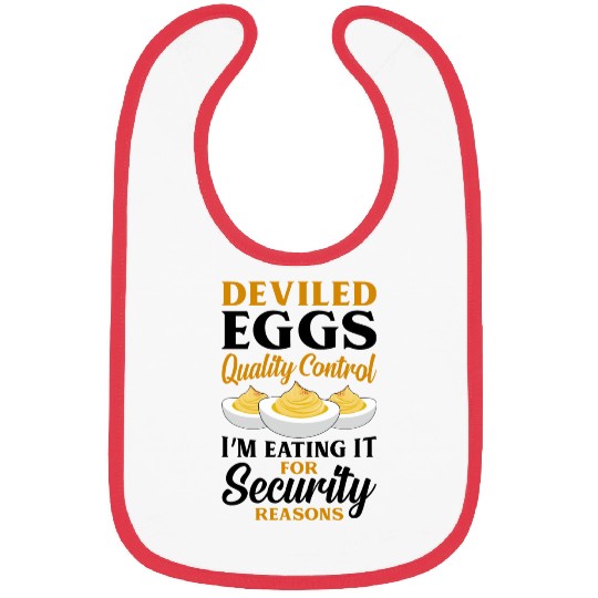 Funny Deviled Eggs Designs For Deviled Egg Lover Bibs