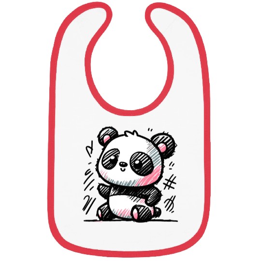 Panda doodle Bibs