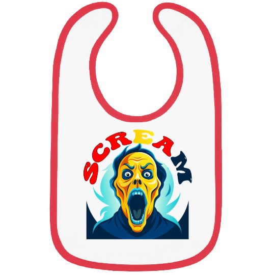 Scream Vintage Halloween Bibs