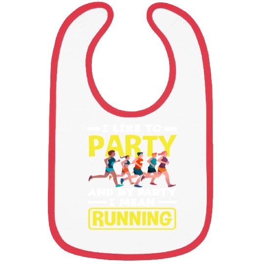 I Celebrate Running - Running Party Fun Bibs