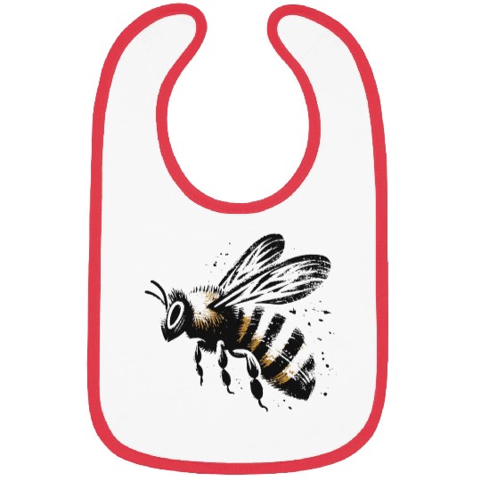 Honey Bee Insect Art 5 Bibs