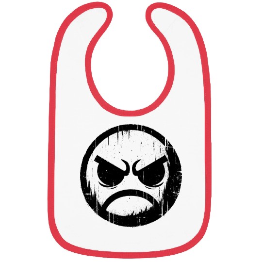 Angry Face Bibs