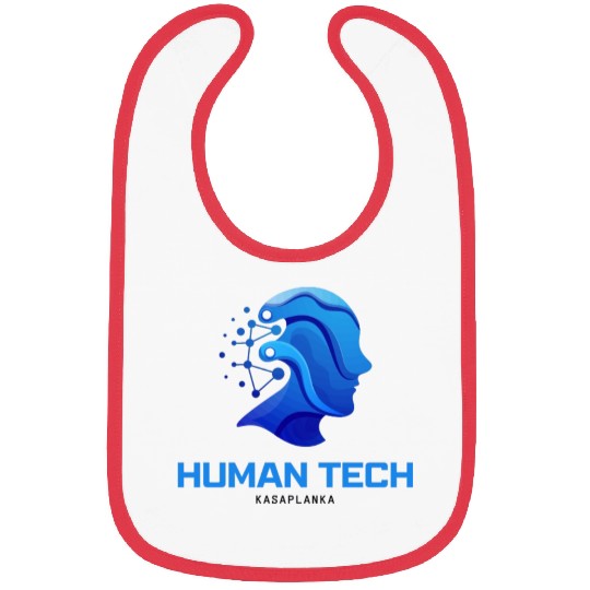 Blue Flat Illustrative Human Artificial Bibs