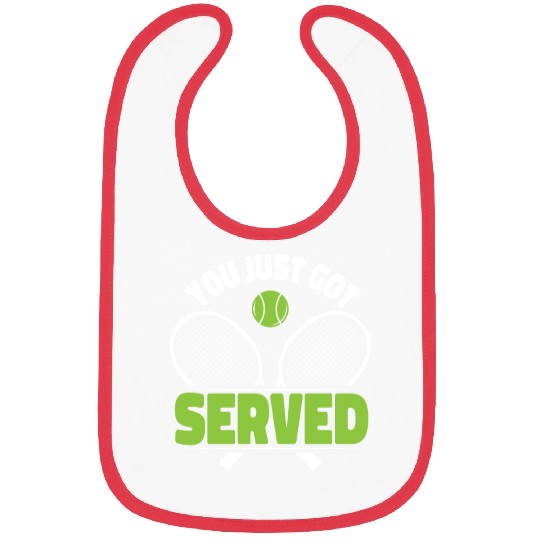 Funny Tennis Player Racket Friends Bibs