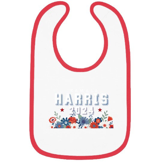 Harris 2024 Floral Election Bibs